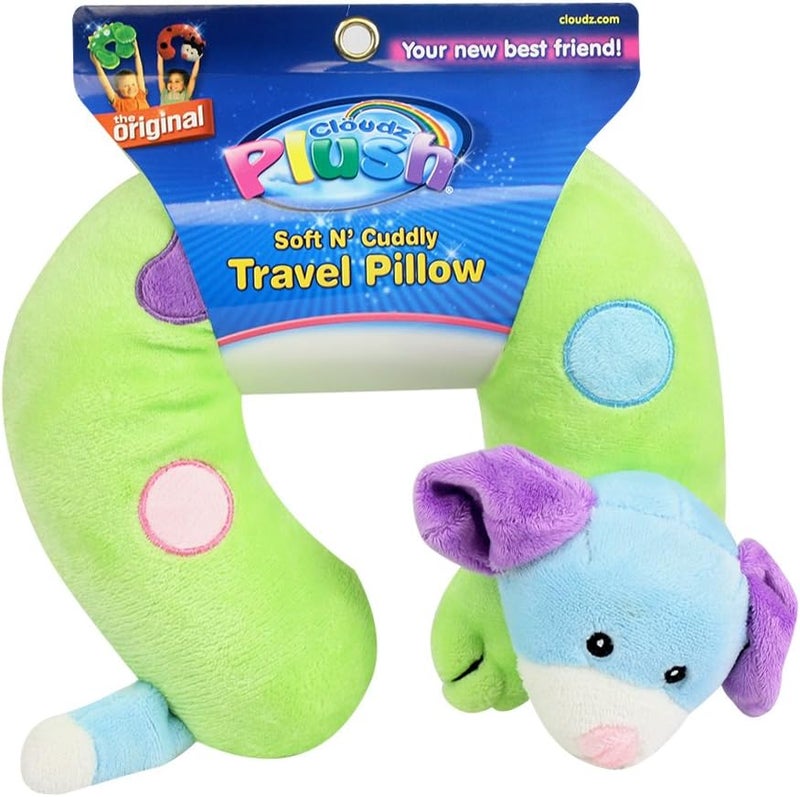 Soft N' Cuddly Travel Pillow Plush Multi Color Dog
